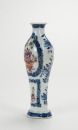 Late Qing/Republic-A Glit Blue And White Guang Cai Vase - 4