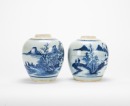 Qing-A Blue Glazed Melon-Shaped Double Handle Vase - 5
