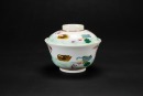 Qing Xianfeng - A Famille-Glazed ‘Mandarin Duck Lotus Pond’ Cover Cup.