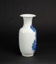 Late Qing Republic-A Beautiful Blue And White’ Lion’ Vase - 2