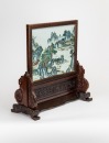 Qing-A Famille-Glazed ‘Land Scape ‘Table Screen - 2