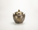 Tang Dynasty-A Gilt-Sliver Covered Jar And Handle With Floral Pattern