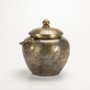 Tang Dynasty-A Gilt-Sliver Covered Jar And Handle With Floral Pattern - 2