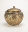 Tang Dynasty - A Magnif icent Gilt-Bronze Coverd Jar With Handles, - 3