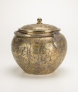 Tang Dynasty - A Magnif icent Gilt-Bronze Coverd Jar With Handles, - 5