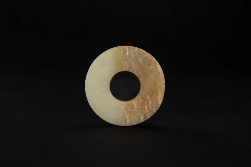 A Russet White Jade Disc