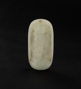 Qing- A White Jade Carved Buddaism Three Treasure Plgue - 2