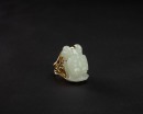 A Fine White Jade Carved ‘Dragon Head’