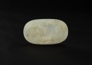 Qing-A White Jade Carved ‘Floral And Bat’ Pendant - 2