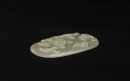 Qing-A White Jade Carved ‘Floral And Bat’ Pendant - 4