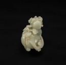 Qing - A White Jade Beast With Lingzhi - 3