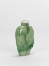 Republib - A Green Jadeite Carved’ Melon And Squirrel’ Snuff Bottle - 2