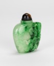 A Jadeite Carved ‘Flowers’ Snuff Bottle - 2