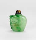 A Jadeite Carved ‘Flowers’ Snuff Bottle - 5