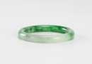 A Semi-Translucent Green Jadeite Bangle - 5