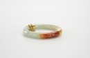 A Yellowish Jadeite Carved Bangle - 2