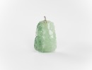 A Semi-Translucent Jadeite Carved ‘Bamboo’ Pendant