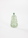 A Semi-Translucent Jadeite Carved Guanyin Pendant