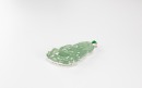 A Semi-Translucent Jadeite Carved Guanyin Pendant - 4