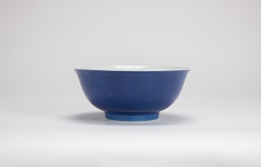 Qing-A Sacrificial-Blue Glaze Bowl.