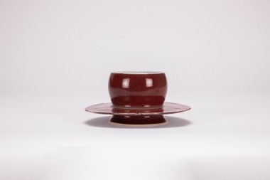 Ming-A Sacrificial Red Tea Cup Holder