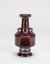 Qing-A Brown-Glazed Double Handle Vase - 3