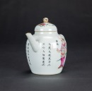 Qing-A Famille-Glazed ‘Warriors’ Tea Pot - 2