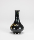 Kangxi-A Black Ground Sancai ‘Dragon’ Vase. - 4