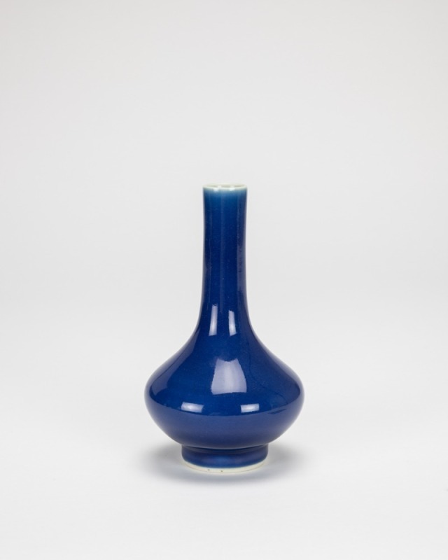 Qing-A Sacrificial-Blue Glaze Vase