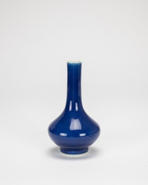 Qing-A Sacrificial-Blue Glaze Vase