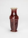 Qing-A Iron Red-Glazed Hexagon Vase - 2