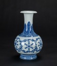 Qing - A Blue And White ‘ Eight Treasure’ Vase. - 2