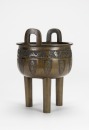 Qing-A Ding-Shaped Bronze Censer - 2