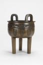 Qing-A Ding-Shaped Bronze Censer - 3