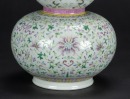 Qing-A White Ground Famille-Rose ‘Cranes And Florals’ Double-Gourd Shape Vase - 3