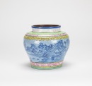 Wang Nanlin (Qing) Famille-Glazed Jar, - 4