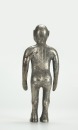 Han Dynasty -A Rare Sliver inlaid Gold Meridians Man - 4