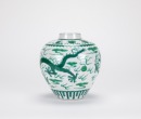 Qing Qianlong And Of Period A Doucai Green-Enameled ‘Dragon’ Jar. - 4