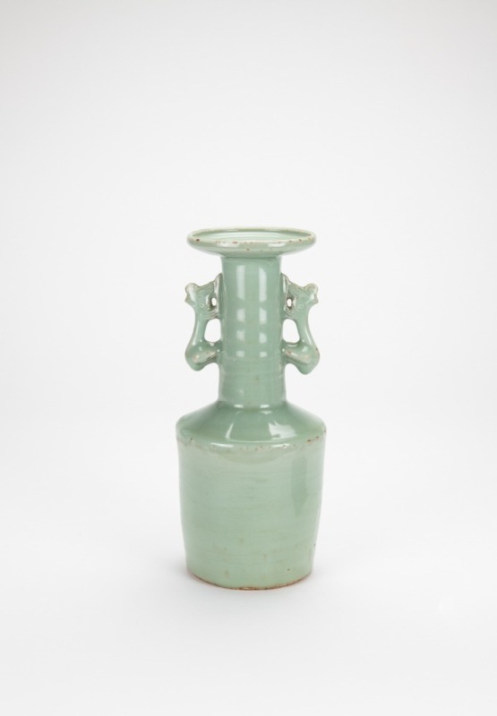 Song-A Longquan Celadon Glazed Phoenix Handle Vase