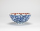 Qing-A Blue And White &lsquo;Shou&rsquo; Exterrior,Famille- Glazed &lsquo;Florals&rsquo;Interrior Bowl. - 5