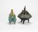 Qing-A Two Cloisonne Enamel Censers With Covers (2 Pcs) - 2