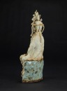 Song/Yuan-A Porcelain Guanyin With Celadon Glazed Seated Statues - 5