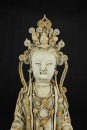 Song/Yuan-A Porcelain Guanyin With Celadon Glazed Seated Statues - 7