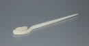 Qing-A White Glass Carved " Ruyi" Hairpin - 3