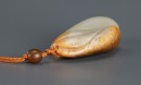 Qing-A Russet White Jade Carved ‘Melon’ Pendant - 5