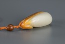 Qing-A Russet White Jade Carved ‘Melon’ Pendant - 6