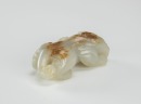 Ming/Qing-A Russet White Jade Carved Beast - 2