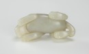 Ming/Qing-A Russet White Jade Carved Beast - 5