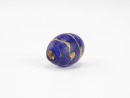 Han Dynasty-A Deep Blue Olive Shape Tonbo-Tama Bead - 5