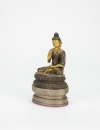 Qing - A Gilt-Bronze Figure Of Amoghasiddha ( with Stand ) - 5